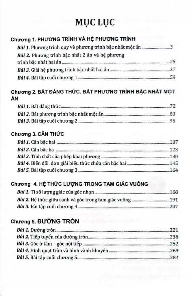 BỒI DƯỠNG NĂNG LỰC TOÁN LỚP 9 - TẬP 1 (Dùng chung cho các bộ SGK hiện hành)